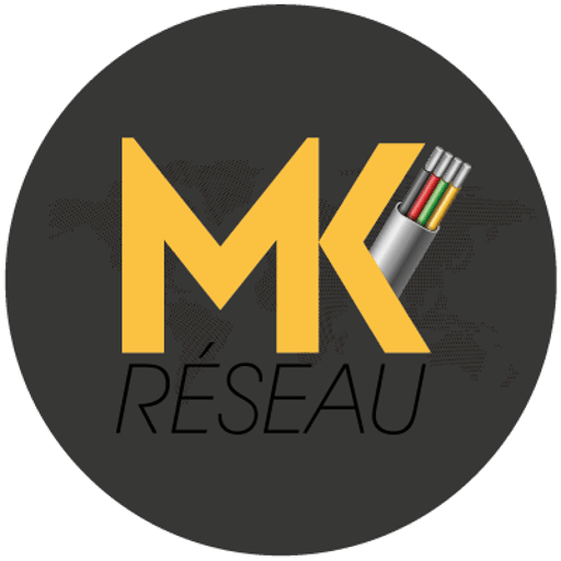 Logo MK réseau gris